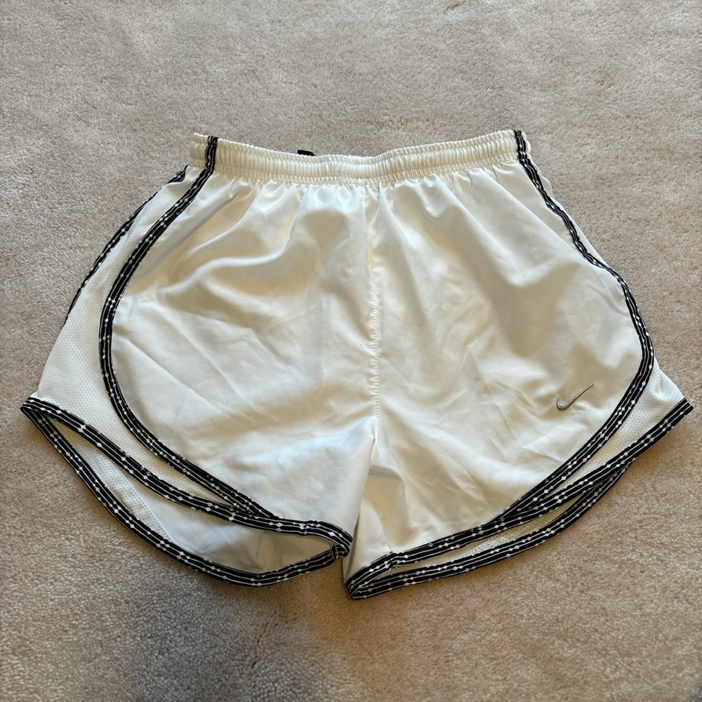 White nike athletic shorts